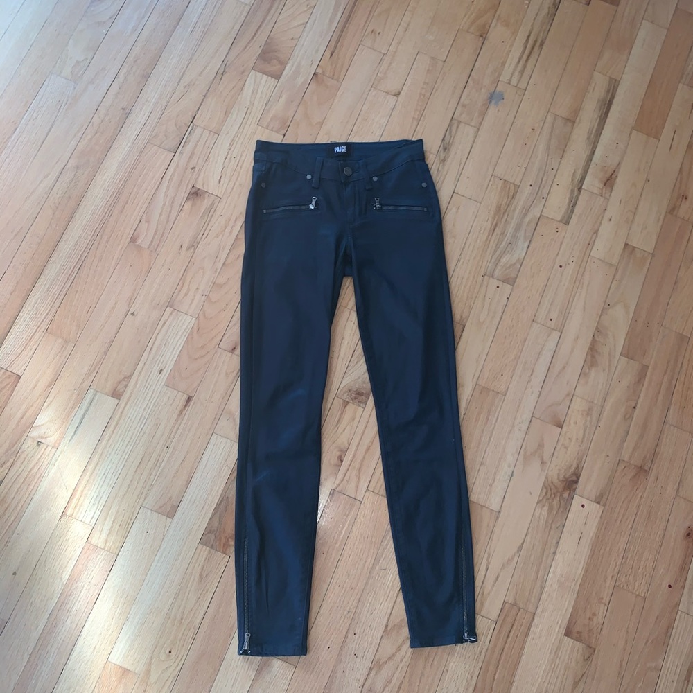 PAIGE JANE ZIP IN DEEP LAGOON SILK